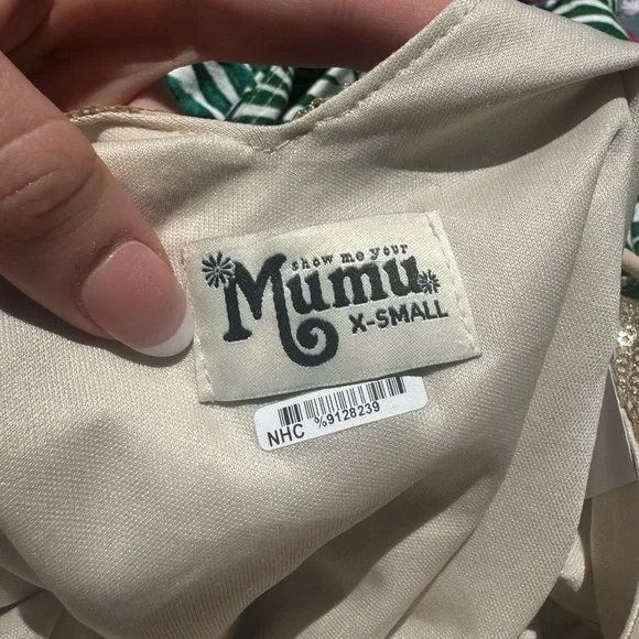 Show Me your Mumu Vivienne Glitter Sequin Gold Slip Dress 💛 SZ XS (Extra Small) - Picture 7 of 8